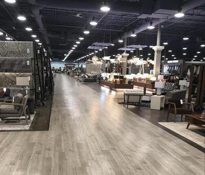 Furniture store dry floor